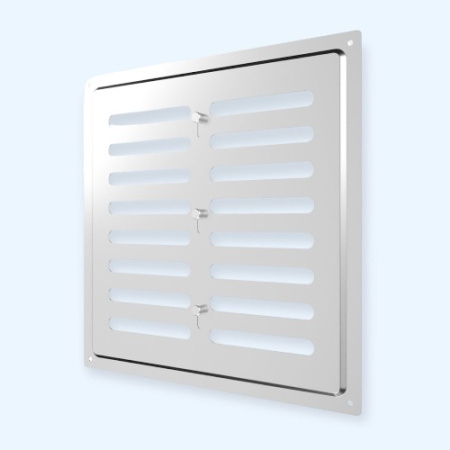 2525MER Chrome ERA Решетка вентиляционная MER регулируемая 250х250 окраш.сталь Chrome